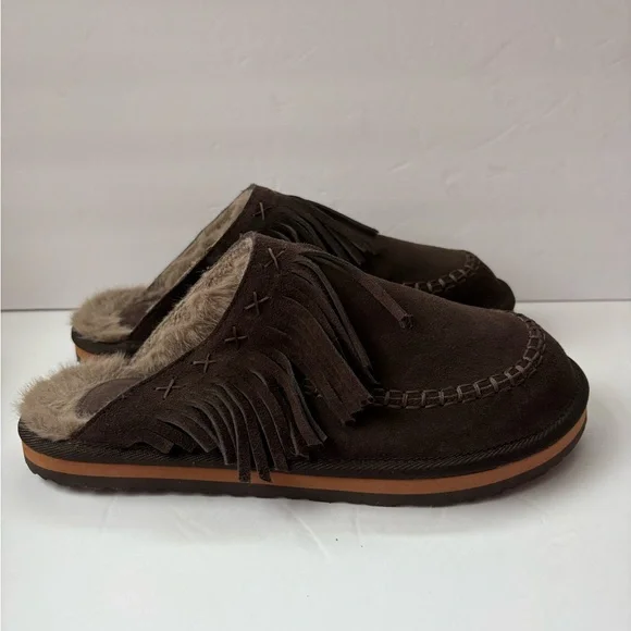 NWT Free People Fallon Fringe Mules Size 9 Women’s - Picture 6 of 14